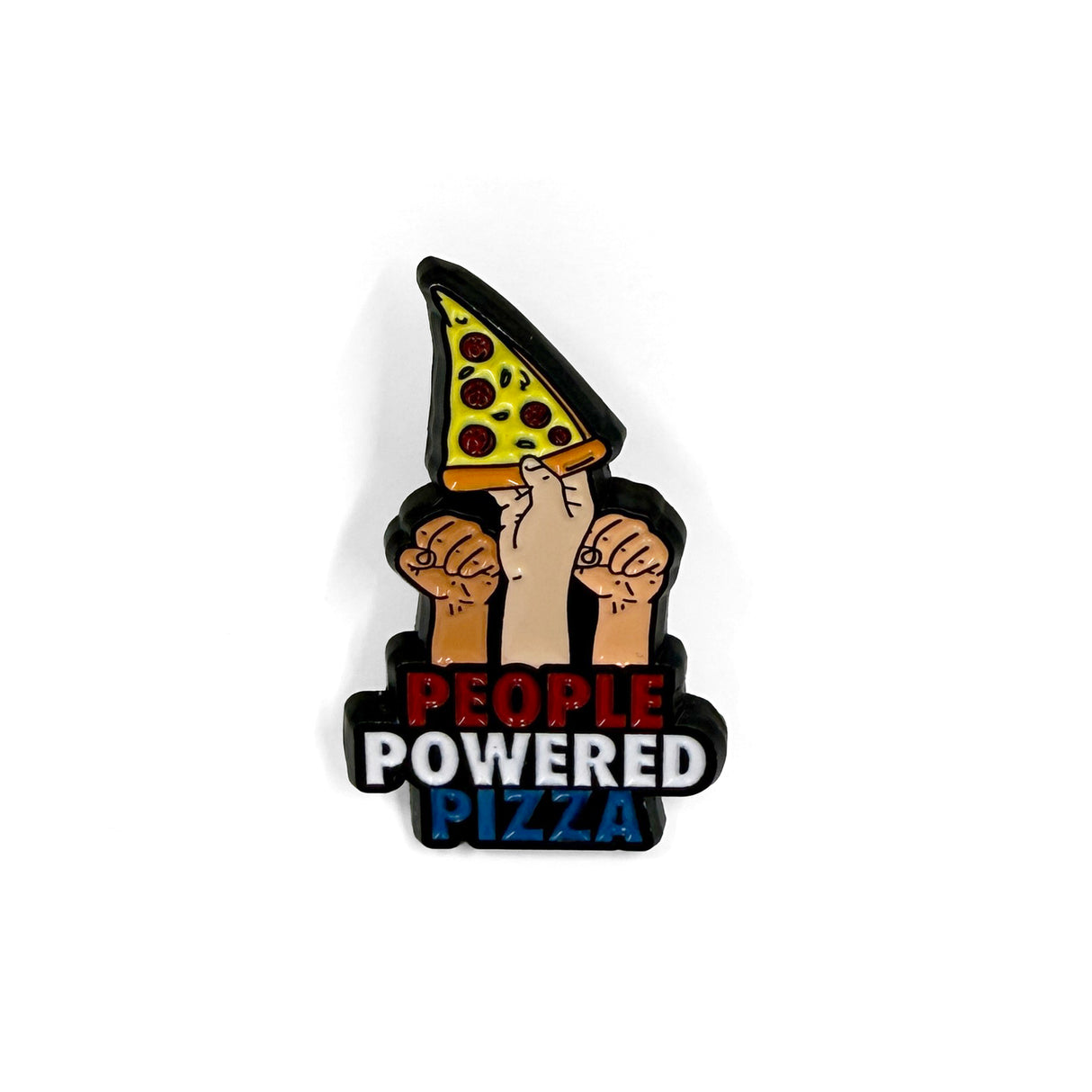 People Powered Pizza - Enamel Pin