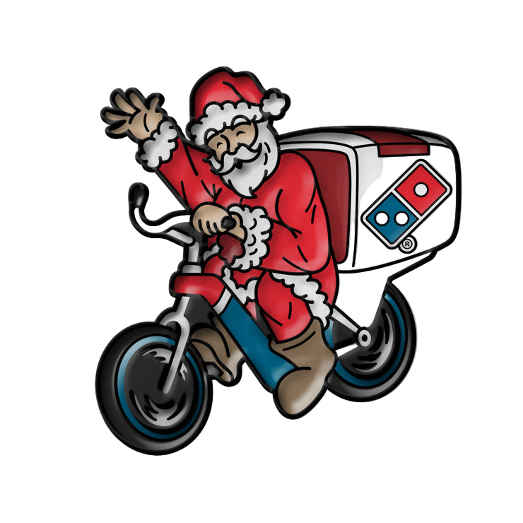Pedal Power Santa - Enamel Pin