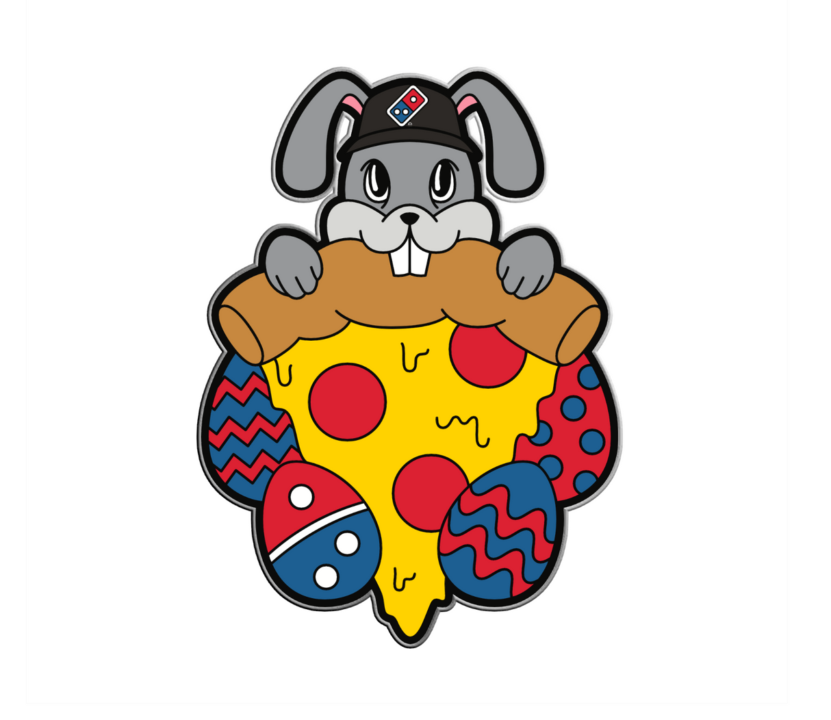 Pizza Bunny - Enamel Pin